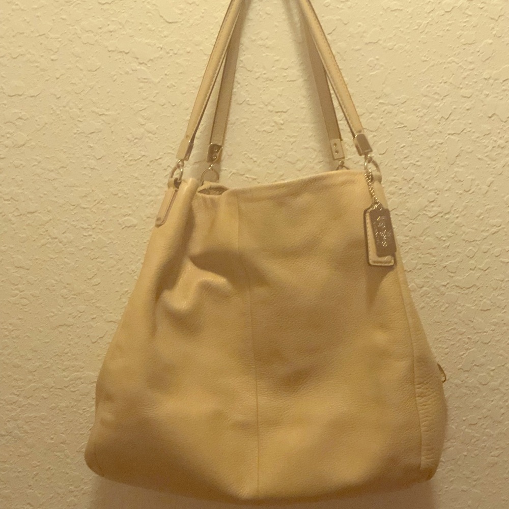 Classic Cream Coach Bag